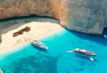 Hidden Beaches in Europe: Unveiling Stunning Paradise Secrets A shipwreck sits stoically on this stunning beach located on the northwest coast of Zakynthos.